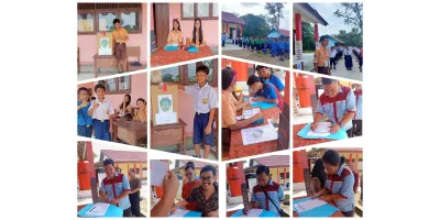 GELAR AKSI P5 SUARA DEMOKRASI SMPN 2 BANYUKE HULU